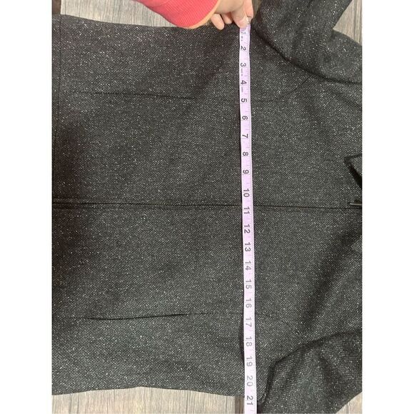 Eddie Bauer Wool Blended Full Zip-Up Collared Jacket Black Size M Classic Speckl - Picture 10 of 10